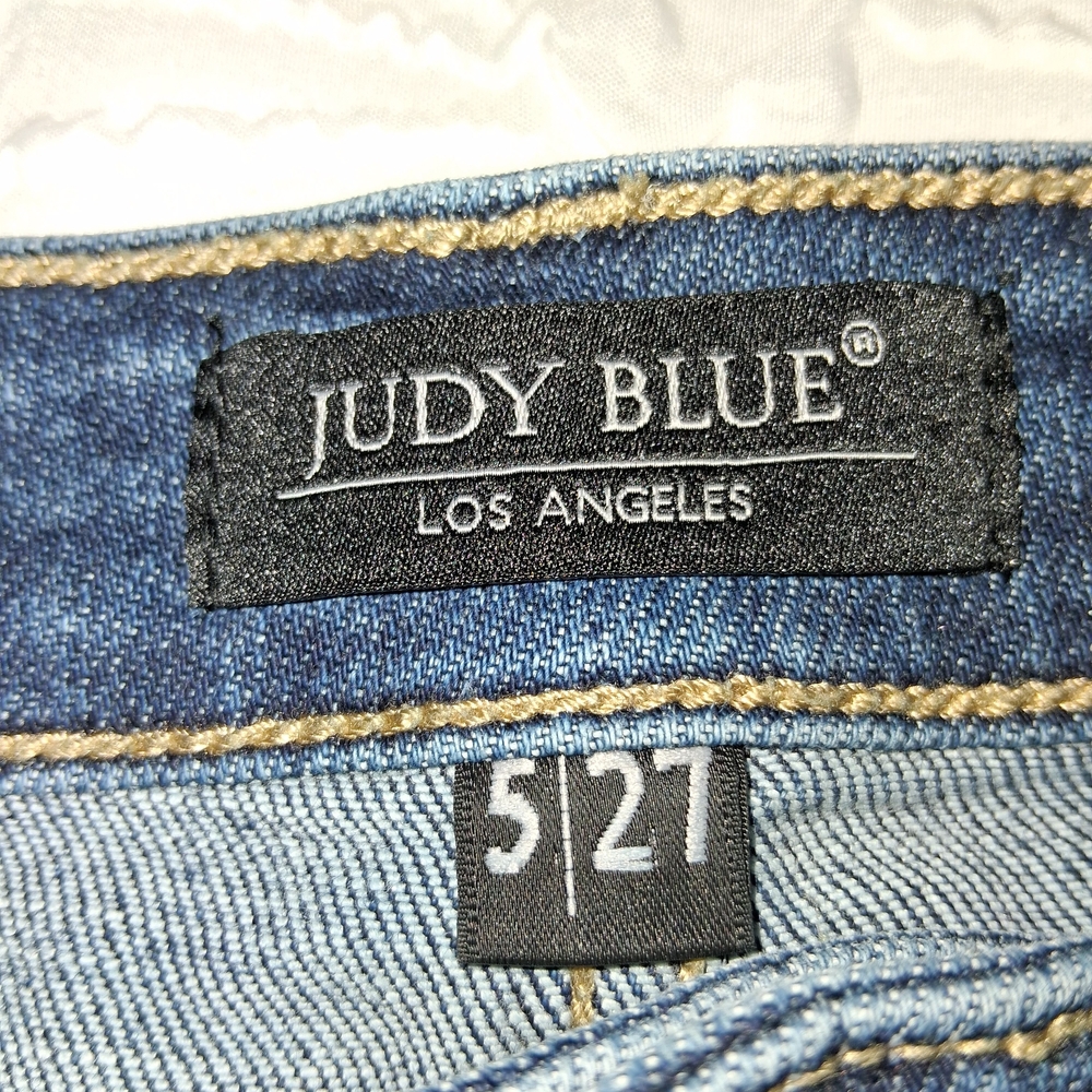 Judy Blue Los Angeles Size 5/27  Dark Wash Skinny Jeans - Picture 2 of 16